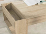 Coffee Table Sonoma Oak 110 x 50 x 41 cm Engineered Wood 8000158