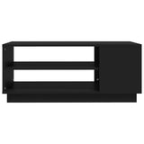Coffee Table Black Engineered Wood Medium Modern Coffee Table 810281