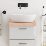 Bathroom Countertop 40x50x cm Untreated Solid Wood 3156001