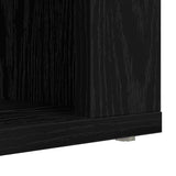 Shoe Rack with Shelf Black oak 75 x 35 x 45 cm Engineered wood 881017