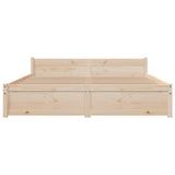 Bed Frame without Mattress Solid Wood 140x200 cm 815044