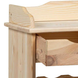 Wine Rack Natural 58 x 28 x 90 cm Solid Pine Wood 4012189