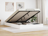 Ottoman Bed Frame White 203 x 140 x 25 cm Engineered Wood 3409229
