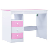 287447 Children Drawing Study Desk Tiltable Pink and White