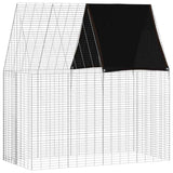 Rabbit Cage Silver 200 x 100 x 210 cm Galvanised Steel 42019246