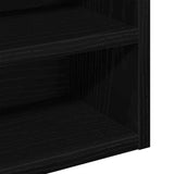 Display Cabinet Black Oak 100 x 15 x 58 cm Engineered Wood 873906