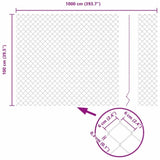 Chain Link Fence Green 10 x 1 m Steel 42004773