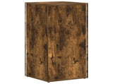 Side Shelf Smoked Oak 33 x 32 x 70.5 cm Engineered Wood 892412