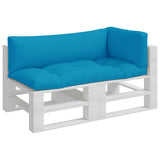 Pallet Cushions 3 pcs Light Blue Fabric 360948
