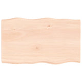 Table Top 100x60x cm Untreated Solid Wood Live Edge 363888