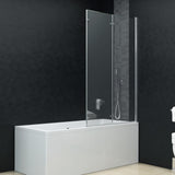 Folding Shower Enclosure 3 Panels ESG 130x138 cm 144679