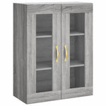 Highboard Grey Sonoma 69.5x34x180 cm Engineered Wood 3198455