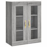 Highboard Grey Sonoma 69,5x34x180 cm Engineered Wood 3198391