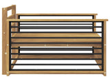 Outdoor Sofa Solid Acacia Wood White 3439146