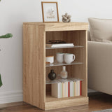 Sideboard with LED Lights Sonoma Oak 41x37x67 cm 836723