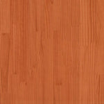 ZNTS Bookcase Bed without Mattress Wax Brown 75x190 cm Small Single Solid Wood Pine 3323169