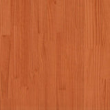 ZNTS Bookcase Bed without Mattress Wax Brown 75x190 cm Small Single Solid Wood Pine 3323169