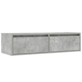 TV Cabinet with LED Lights Concrete Grey 100X35.5x25 cm 860241