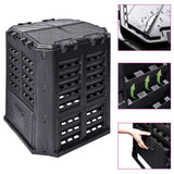 Garden Composter Black 68.9x68.9x83.9 cm 360 L 146275