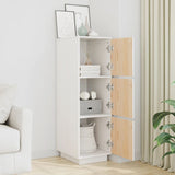 Highboard White 34x40x108.5 cm Solid Wood Pine 820168