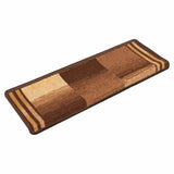 Stair Mat Set of 10 Brown 100% Polyamide Standard Stair Mat 149845