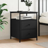 ZNTS Bedside Cabinet Black 44x45x60 cm Engineered Wood 826003