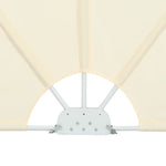Collapsible Terrace Side Awning Cream 400x200 cm 44570
