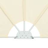 Collapsible Terrace Side Awning Cream 400x200 cm 44570