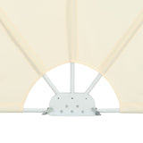 Collapsible Terrace Side Awning Cream 240x160 cm 44567