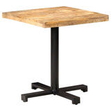 Bistro Table Square 70x70x75 cm Rough Mango Wood 320266