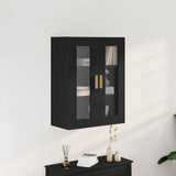 Wall Cabinet Black Oak 69.5 x 34 x 90 cm Engineered Wood 862110