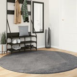 Rug HUARTE Short Pile Soft and Washable Anthracite 200 cm 375012