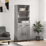 Highboard Grey Sonoma 69.5x34x180 cm Engineered Wood 3200527