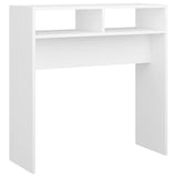 808296 Console Table White 78x30x80 cm Engineered Wood