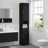 Bathroom Cabinet Set TULUM Black 37 x 31.5 x 203 cm 880352