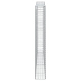 Arched Gabion Baskets 2 pcs 400x30x220/240 cm Galvanised Iron 3145904