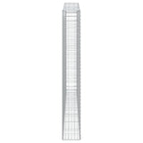Arched Gabion Baskets 3 pcs 400x30x220/240 cm Galvanised Iron 3145905