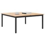 Coffee Table Natural 100 x 100 x 45 cm Solid Pine Wood 892769