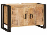 Sink cabinet with Shelf Brown 71 x 33 x 58 cm Solid Mango Wood 4102766