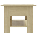 Coffee Table Sonoma Oak 102x55x42 cm Engineered Wood 810256