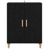 Sideboard Black Oak 70 x 34 x 90 cm Engineered Wood 880627