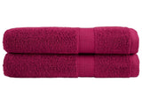 Premium Shower Towels "SOLUND" 2 pcs Bordeaux 70x140 cm 600 gsm 137212