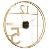 Wall Clock Gold 50 cm Iron 4008402