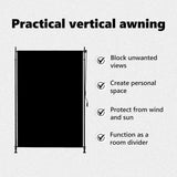 Outdoor Roller Blind 150x270 cm Anthracite 145937