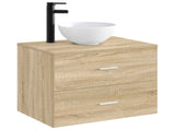 Bathroom Wash Basin Matte Black 32 x 32 x 13 cm Metal 890243