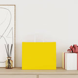 Paper Bags 250 pcs with Handles Yellow 32x22x24 cm 4102015