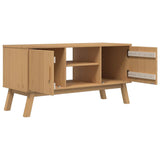 TV Cabinet OLDEN Brown 114x43x57 cm Solid Wood Pine 358600
