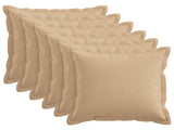 Cushion with Pillow HOUTEN 6 pcs Cream Faux Linen 934595