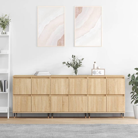 Sideboards 3 pcs Sonoma Oak Engineered Wood 3190192