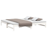 Pull-out Day Bed without Mattress White 2x cm 823405